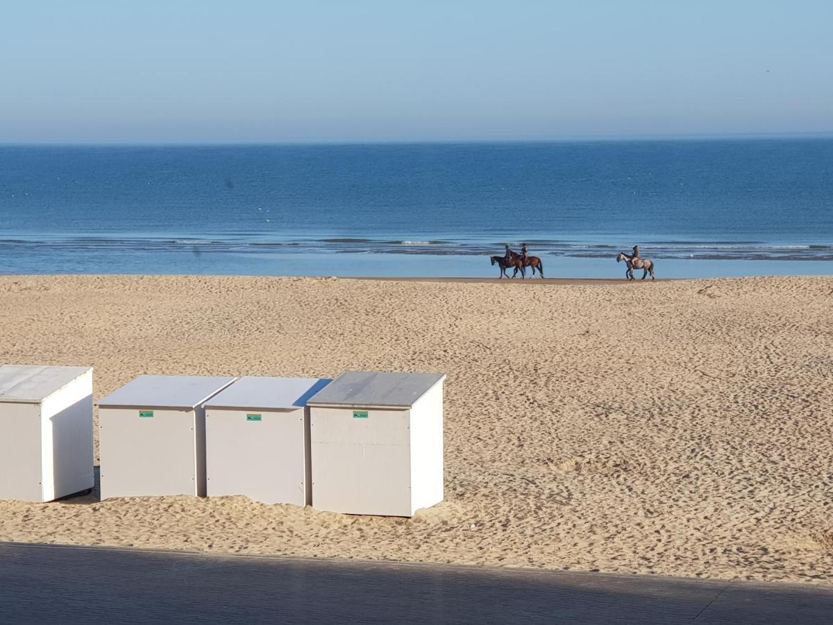 Koksijde Zeedijk La Digue 102 Appartement Met Garage - Lateraal Zeezicht Exteriér fotografie